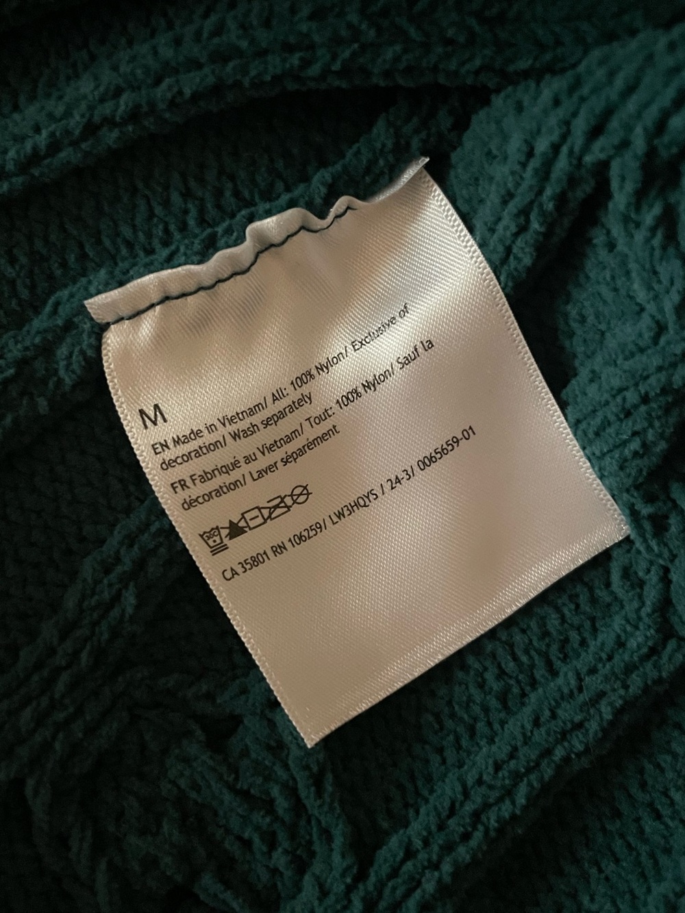 Lululemon Cable-Knit Oversized Crewneck Sweater Storm Teal Size Medium - Picture 8 of 8